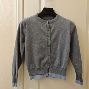 SHEIN Gray Button-Up Cardigan